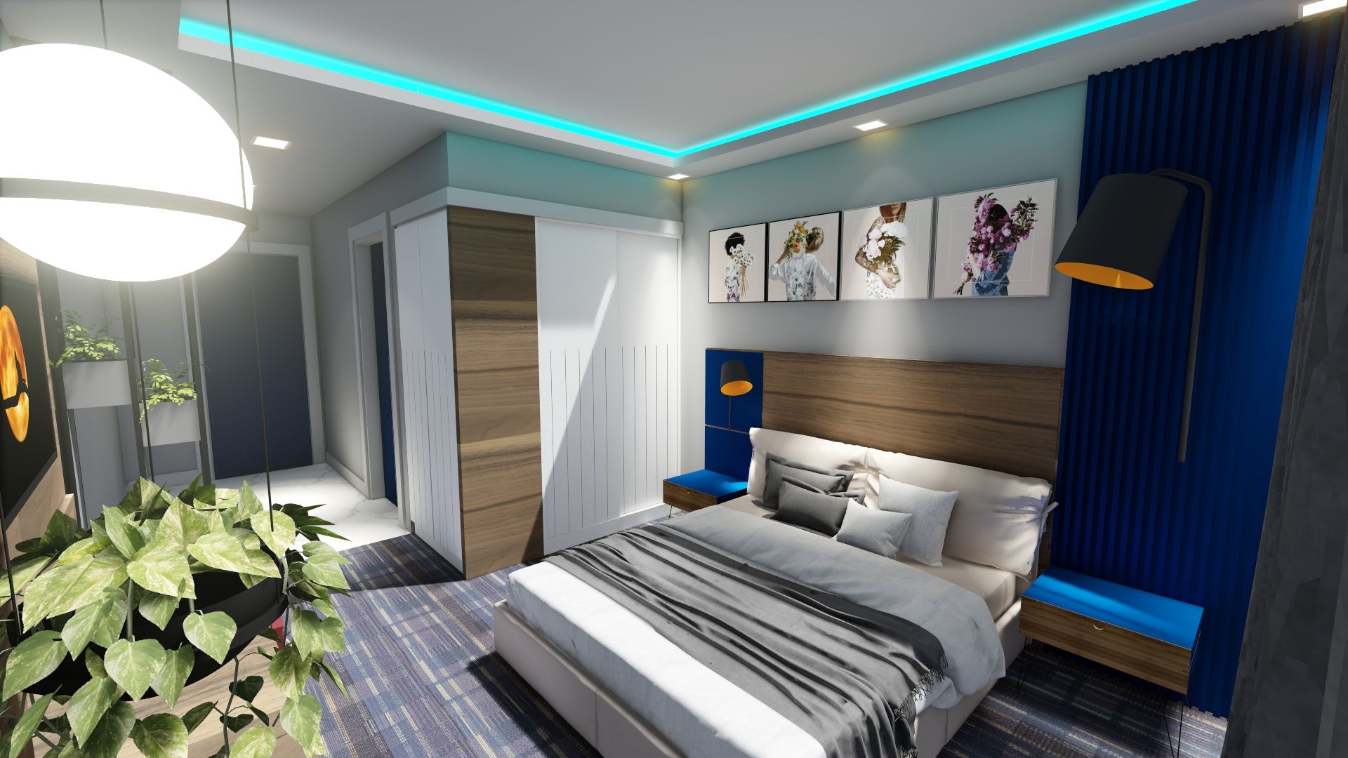 Bakü Otel odası Projesi, Akay İç Mimarlık & Tasarım Akay İç Mimarlık & Tasarım Modern style bedroom