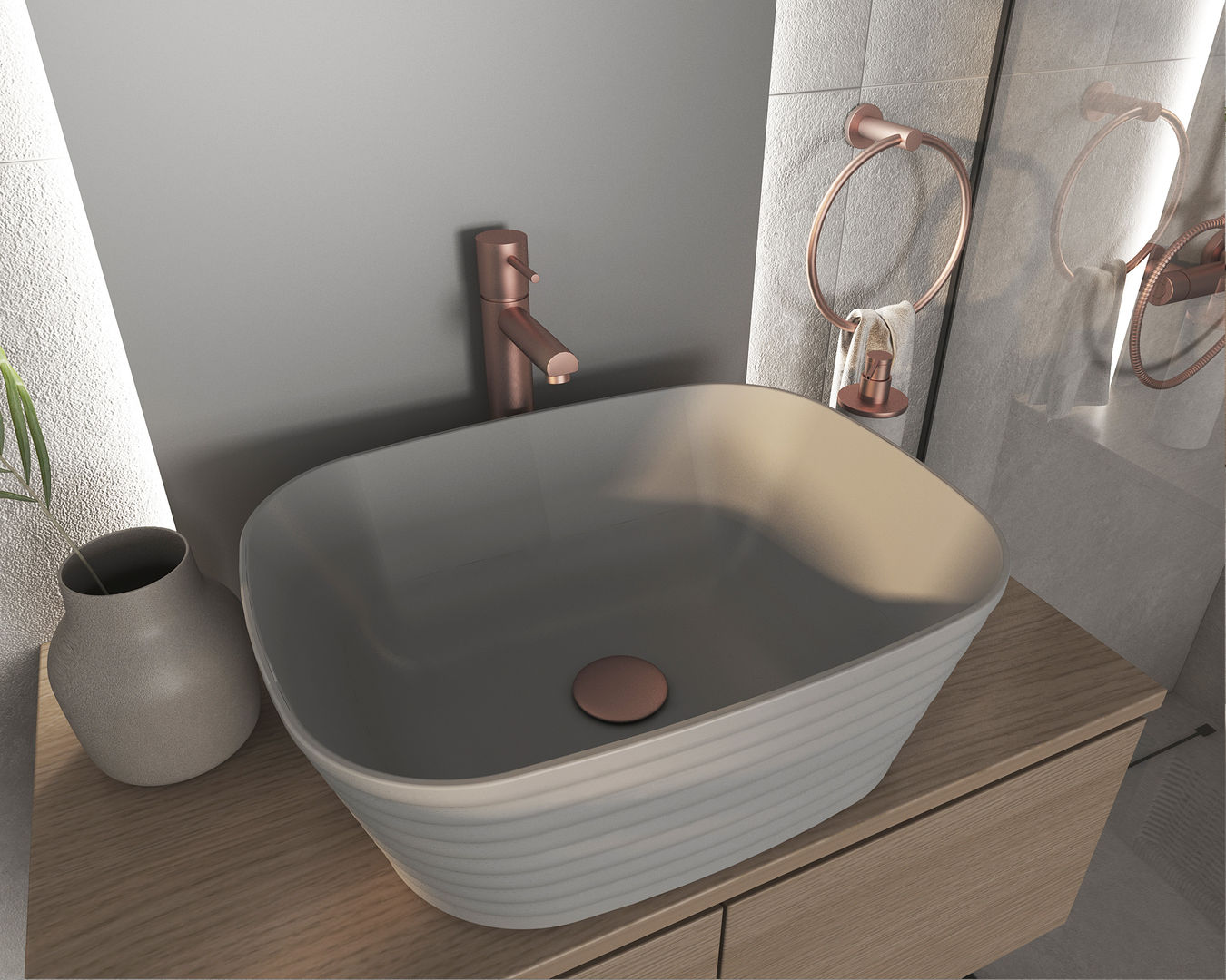 Casa de banho com acabamento mate, Smile Bath S.A. Smile Bath S.A. 現代浴室設計點子、靈感&圖片 陶器