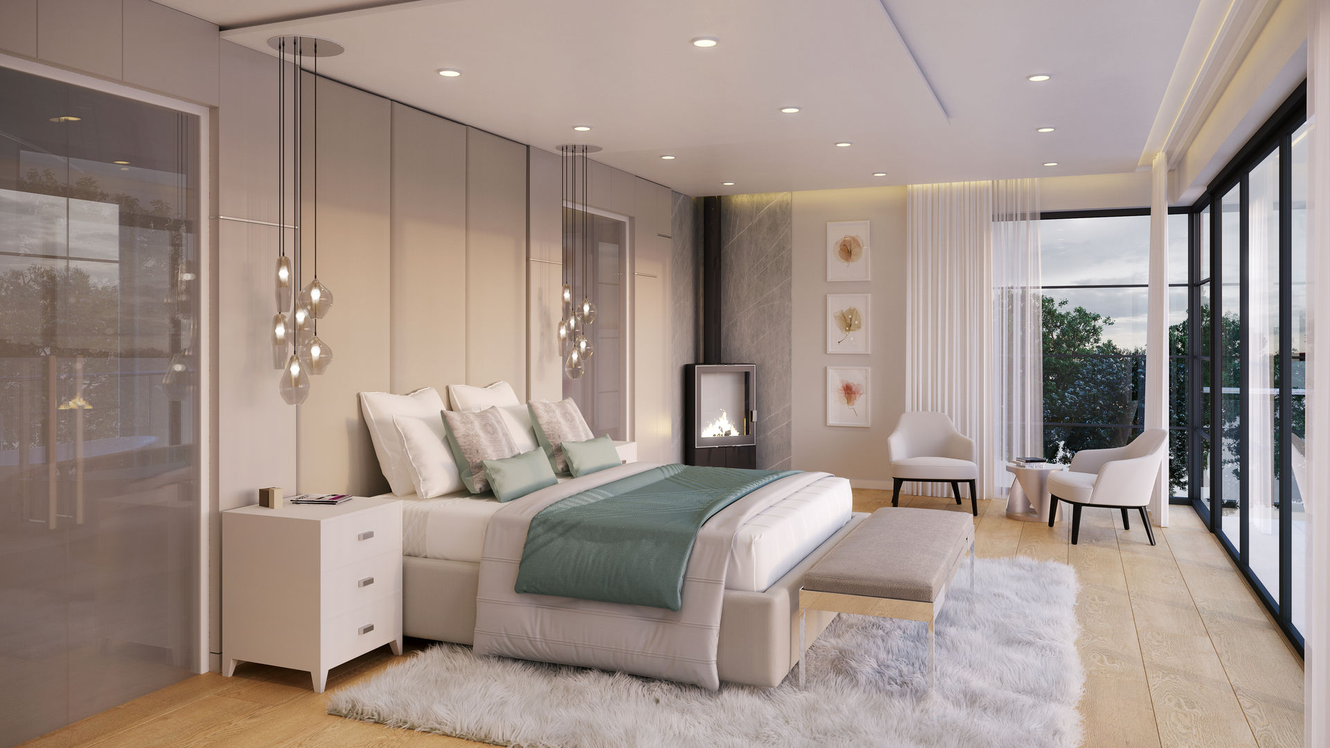 Sandton Contemporary Home , Dessiner Interior Architectural Dessiner Interior Architectural Chambre originale