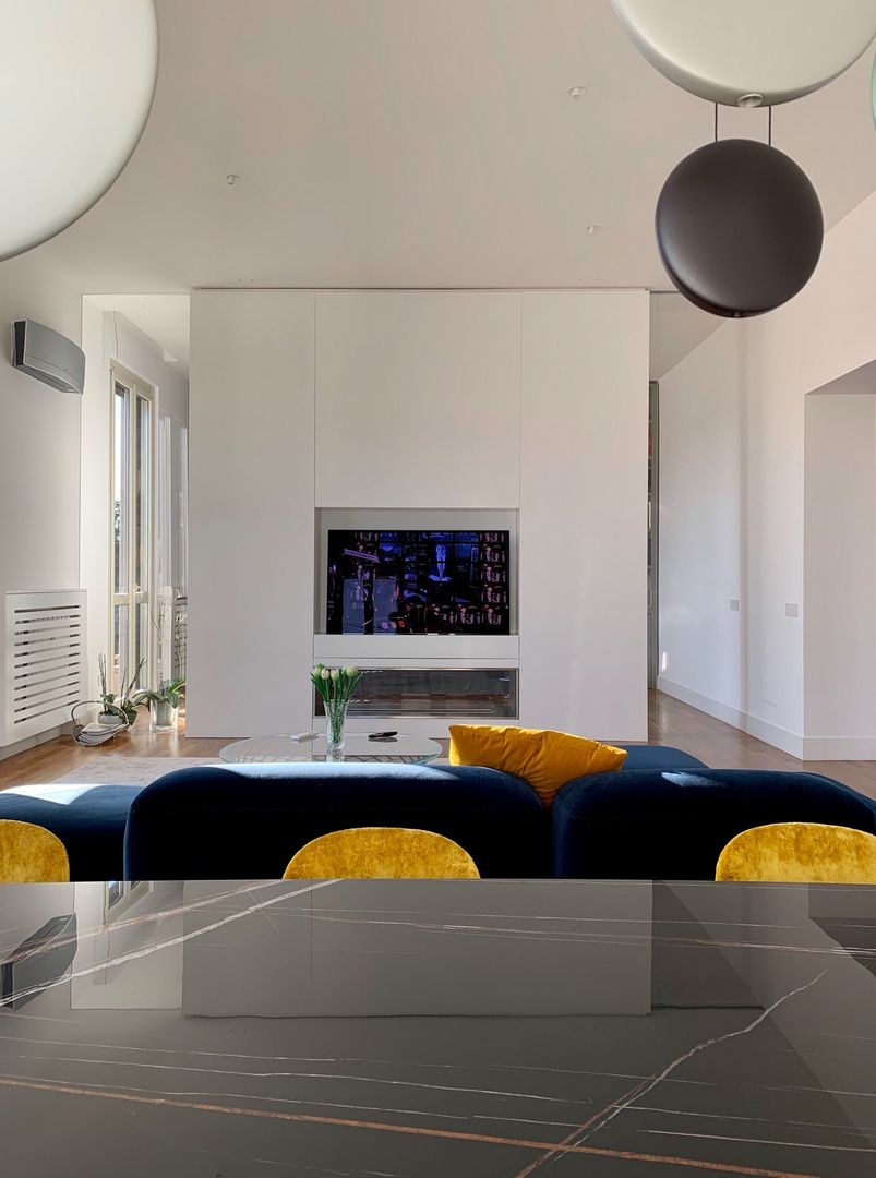 Casa Chiana, Arabella Rocca Architettura e Design Arabella Rocca Architettura e Design Modern living room