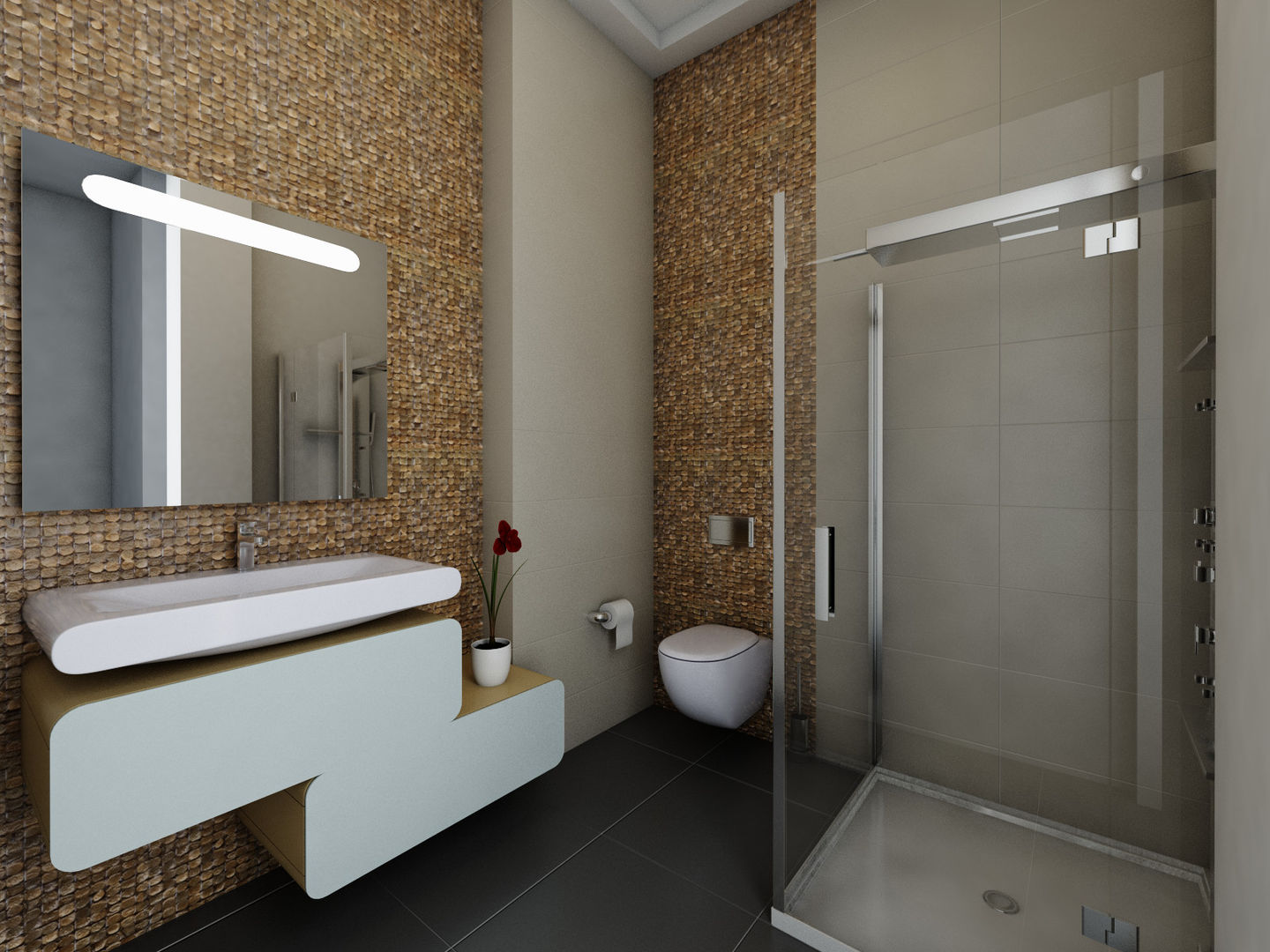 Fas villa projemiz , GÜL MOBİLYA-MUTFAK-BANYO GÜL MOBİLYA-MUTFAK-BANYO Modern bathroom Wood Wood effect Sinks
