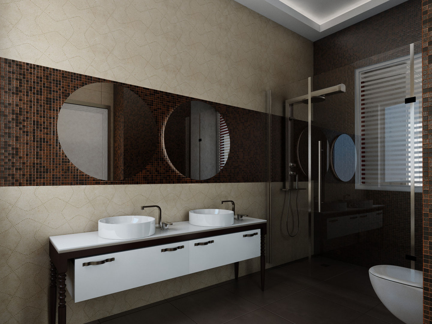 Fas villa projemiz , GÜL MOBİLYA-MUTFAK-BANYO GÜL MOBİLYA-MUTFAK-BANYO Phòng tắm phong cách hiện đại Gỗ Wood effect Sinks