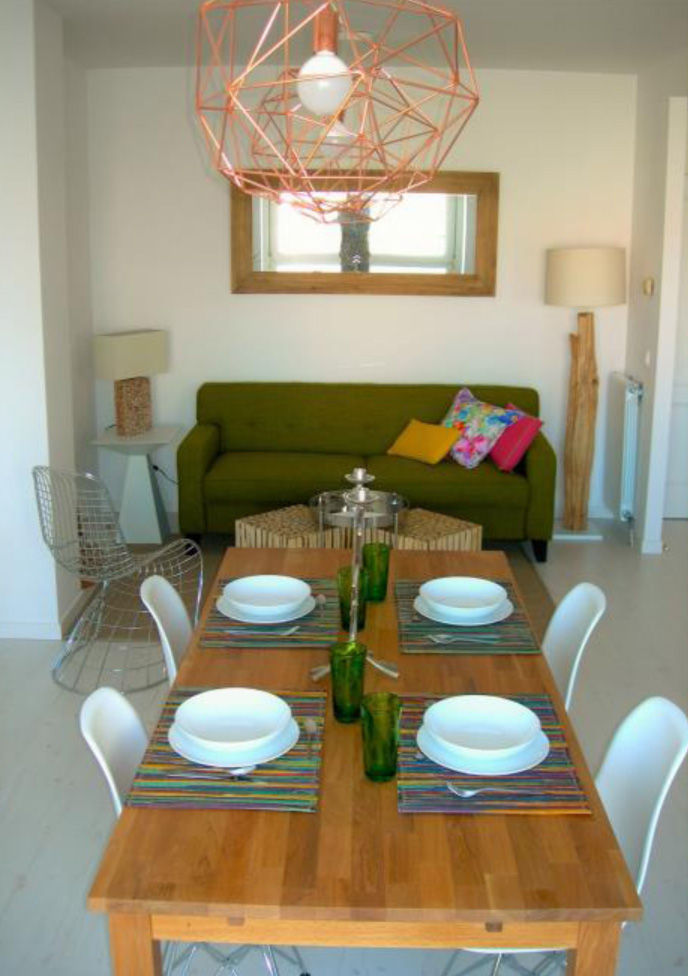 Interiorismo | Salón y Comedor, Ana Salomé Branco Ana Salomé Branco ห้องทานข้าว ไม้ Wood effect โต๊ะ