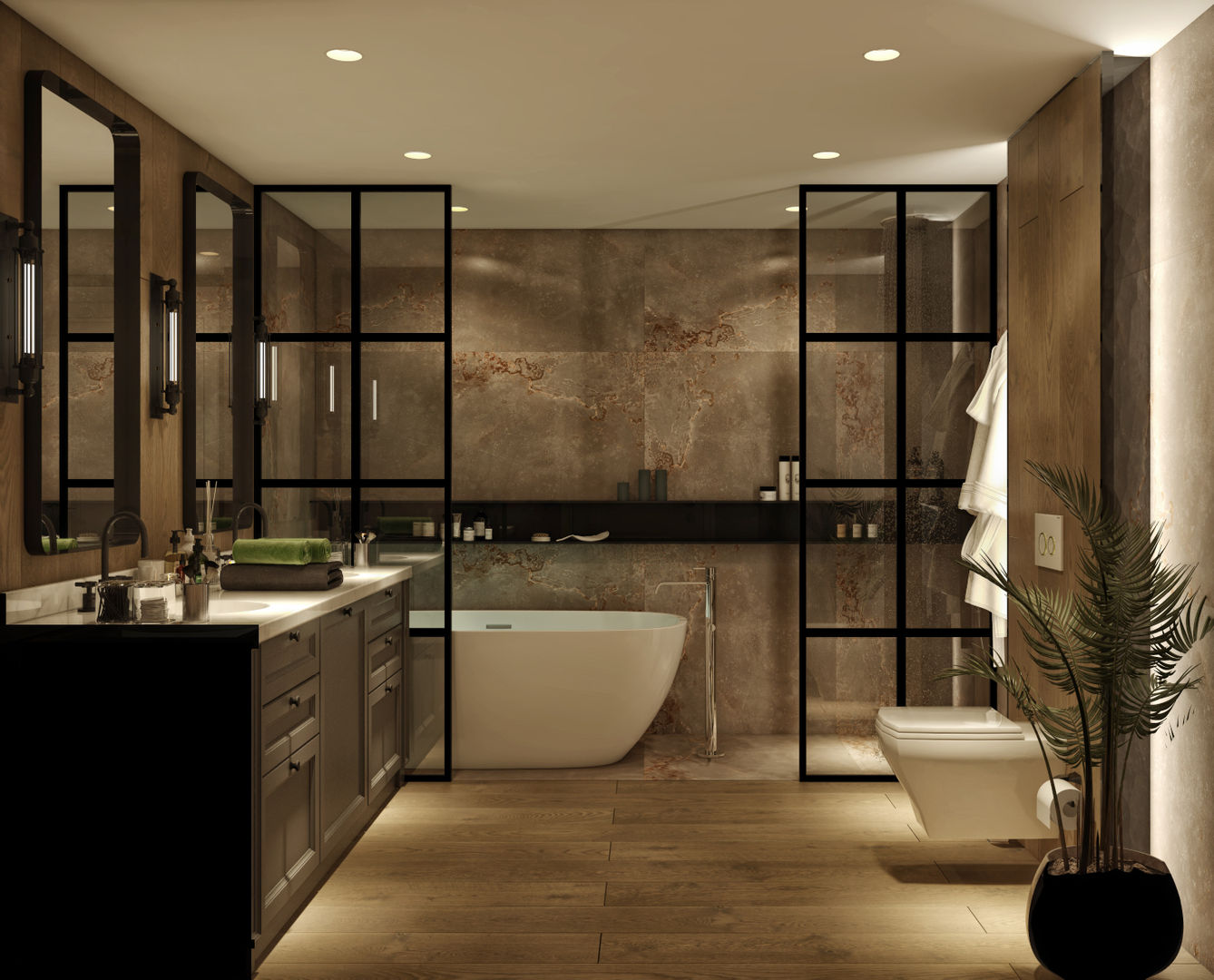 BANYO PROJESİ, WALL INTERIOR DESIGN WALL INTERIOR DESIGN حمام