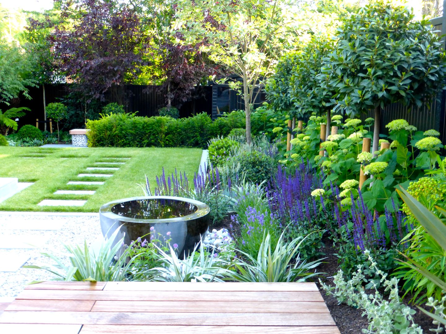 Contemporary Garden Design In Golders Green Hampstead Garden Design حديقة