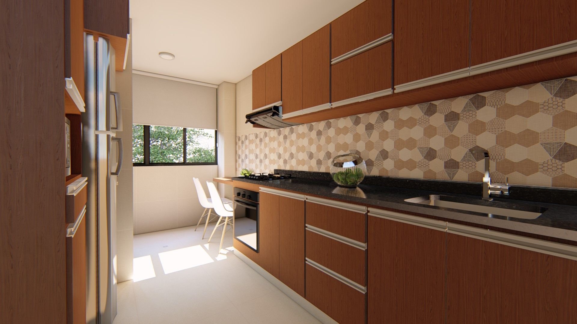 homify Built-in kitchens Wood Wood effect