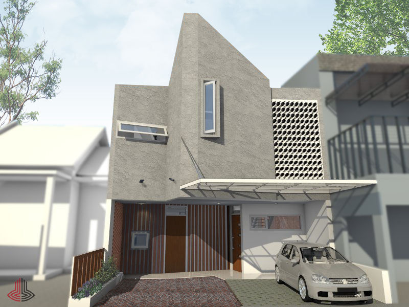 Design 3dimensi Facade depan PT.Matabangun Kreatama Indonesia Rumah tinggal