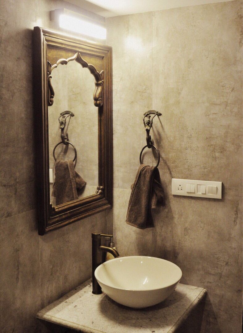 2BHK Project Malad, Rebel Designs Rebel Designs Rustic style bathroom Tiles