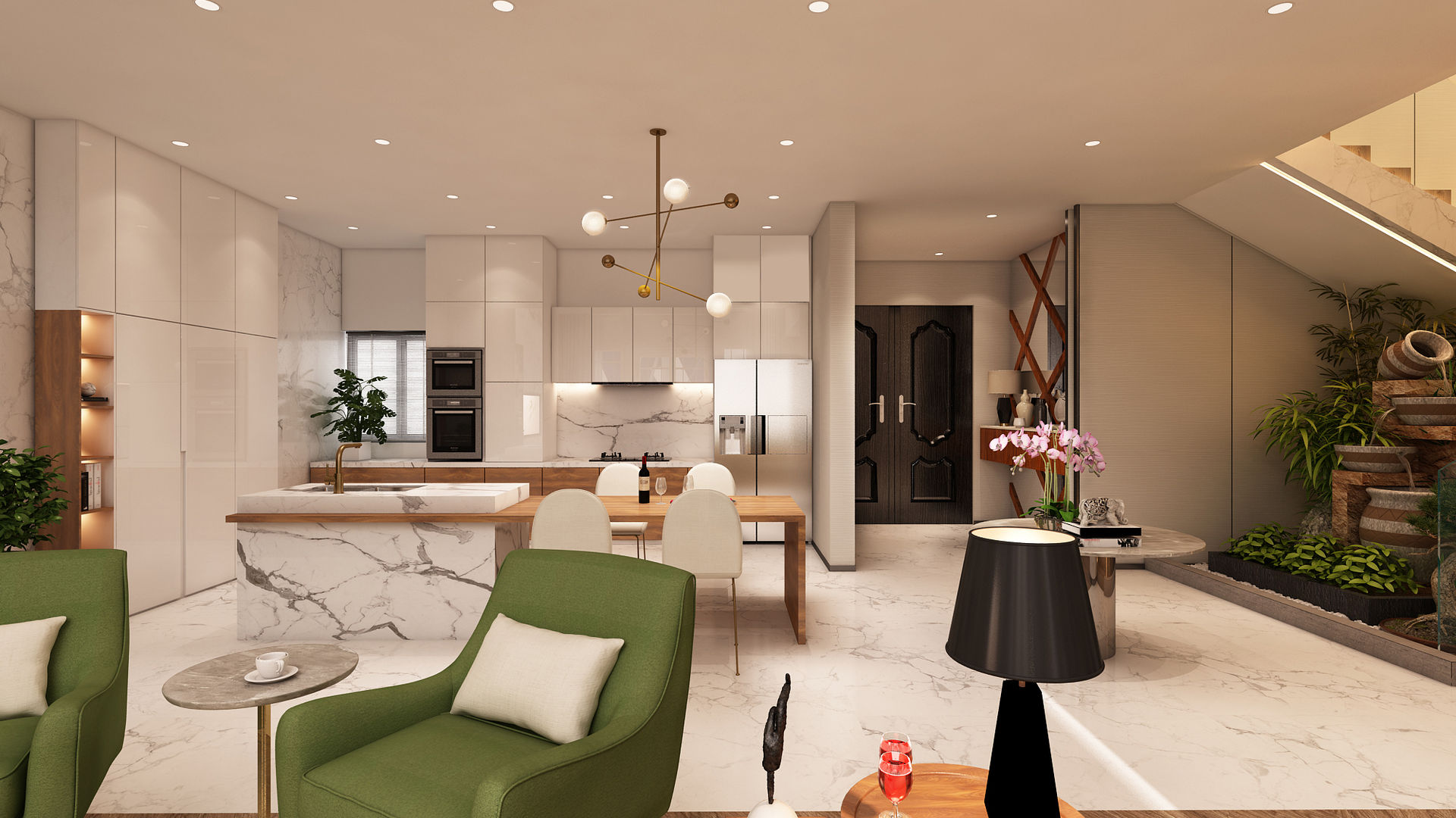 Projeto de interiores , Albufeira, Alpha Details Alpha Details Salas de estar modernas