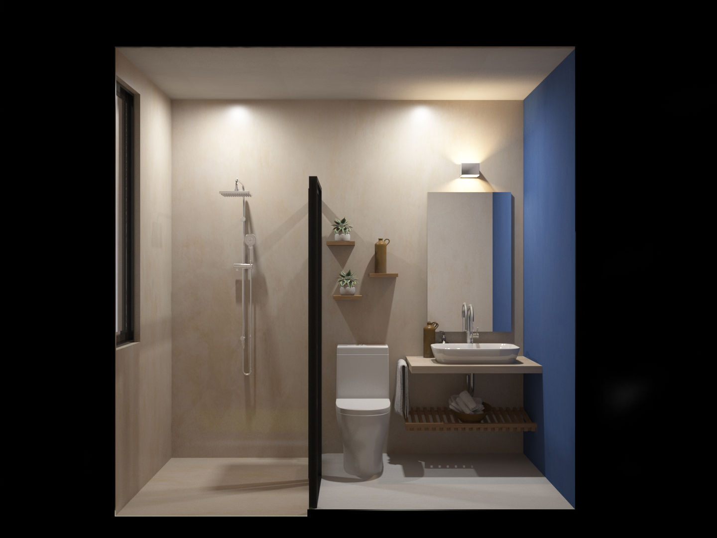 Casa CM, Punto Libre Arquitectura Punto Libre Arquitectura 現代浴室設計點子、靈感&圖片