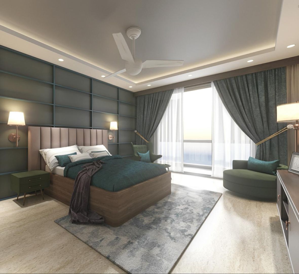 bedroom HC Designs Modern style bedroom M.bedroom