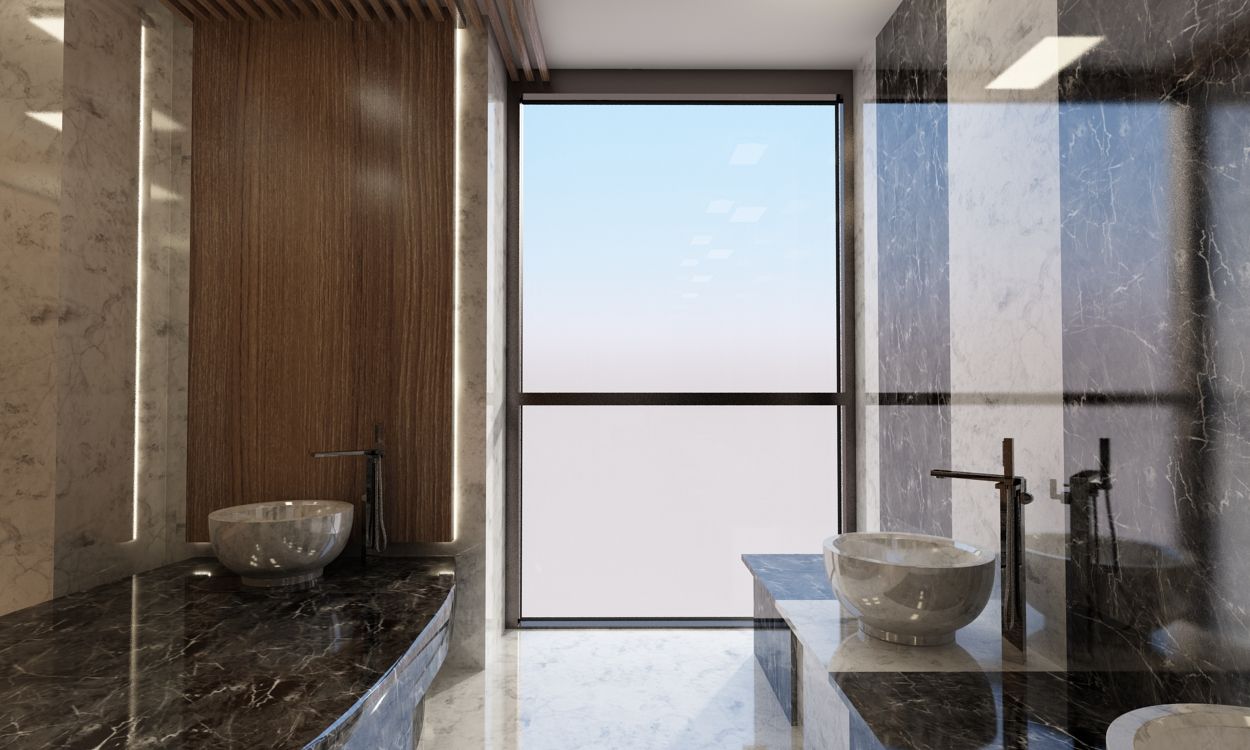 Holiday Inn - Hamam Projesi, Kut İç Mimarlık Kut İç Mimarlık Rustic style bathroom Granite