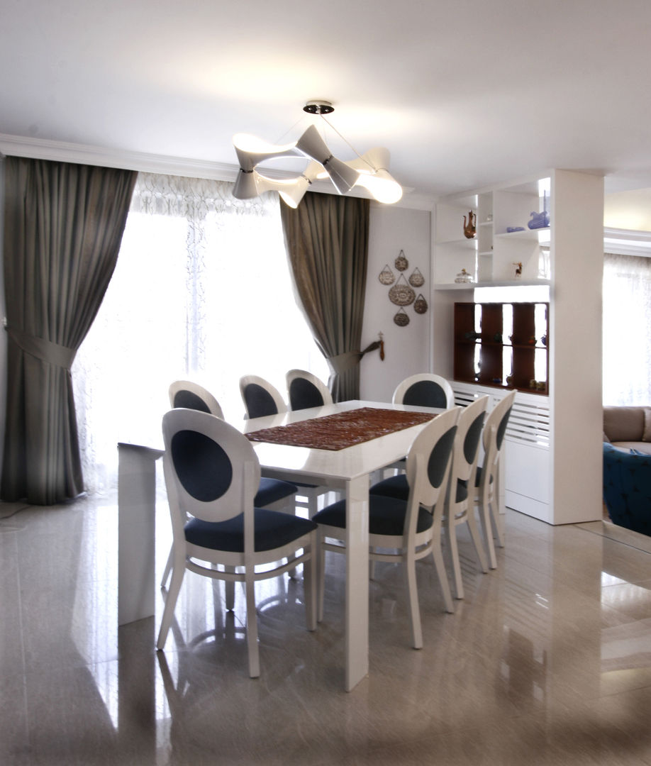 Villa in İncek, Ankara, EG Tasarım Danışmanlık AŞ EG Tasarım Danışmanlık AŞ Modern dining room