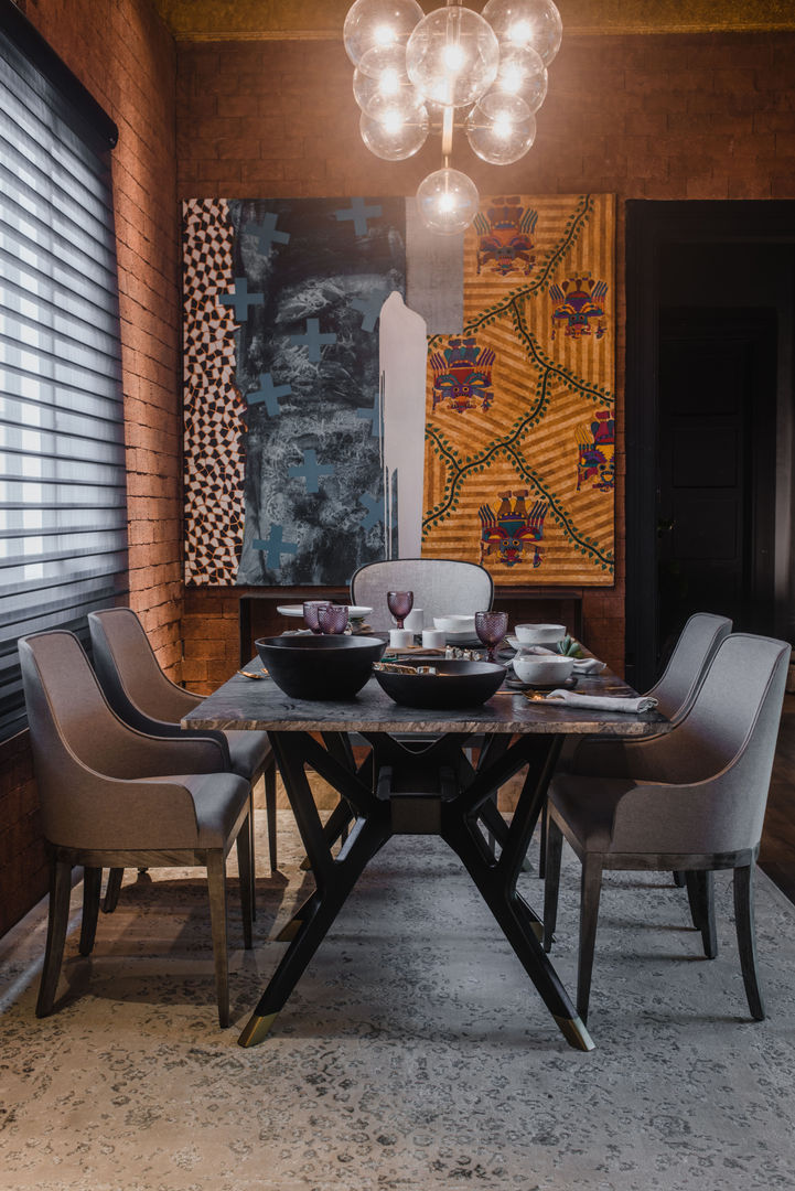 Loft del Arqueólogo , Luis Escobar Interiorismo Luis Escobar Interiorismo Eclectic style dining room