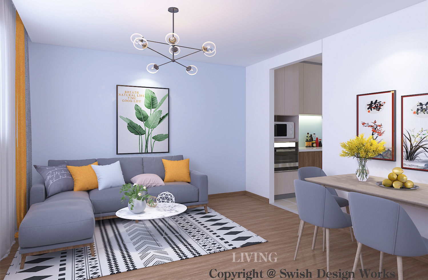 Living Area Swish Design Works Modern Living Room