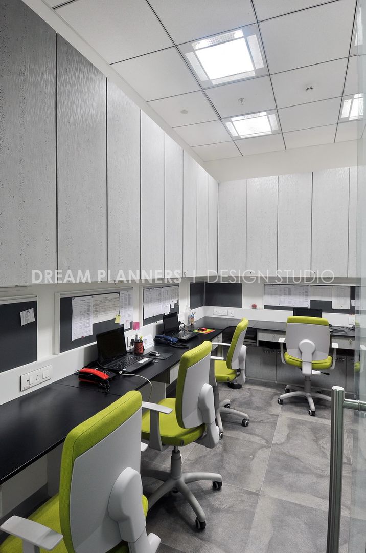 Office Work Area Dreamplanners Commercial spaces Wood-Plastic Composite Office spaces & stores