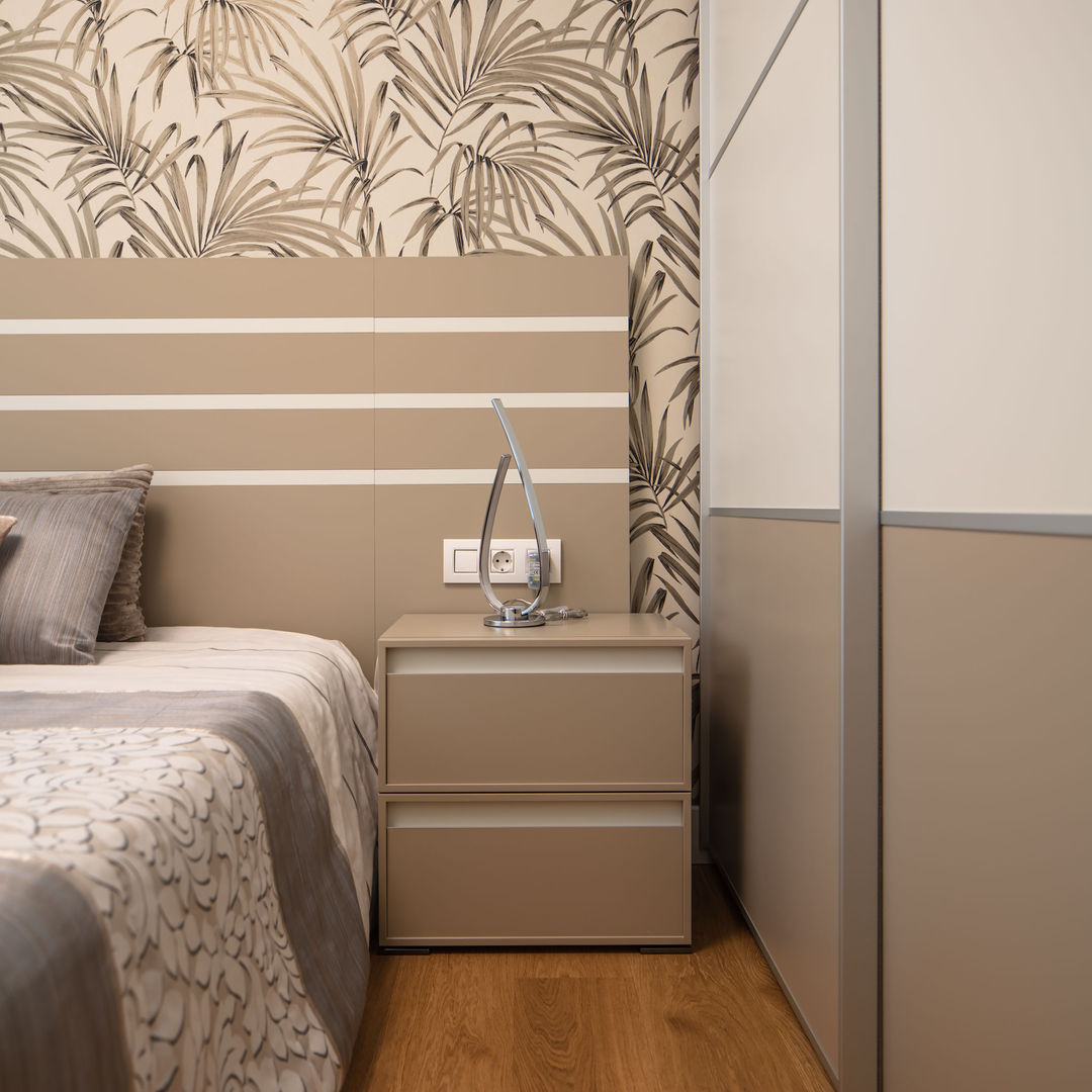 Reforma integral vivienda en Deusto, Basoa Decoración Basoa Decoración ห้องนอน