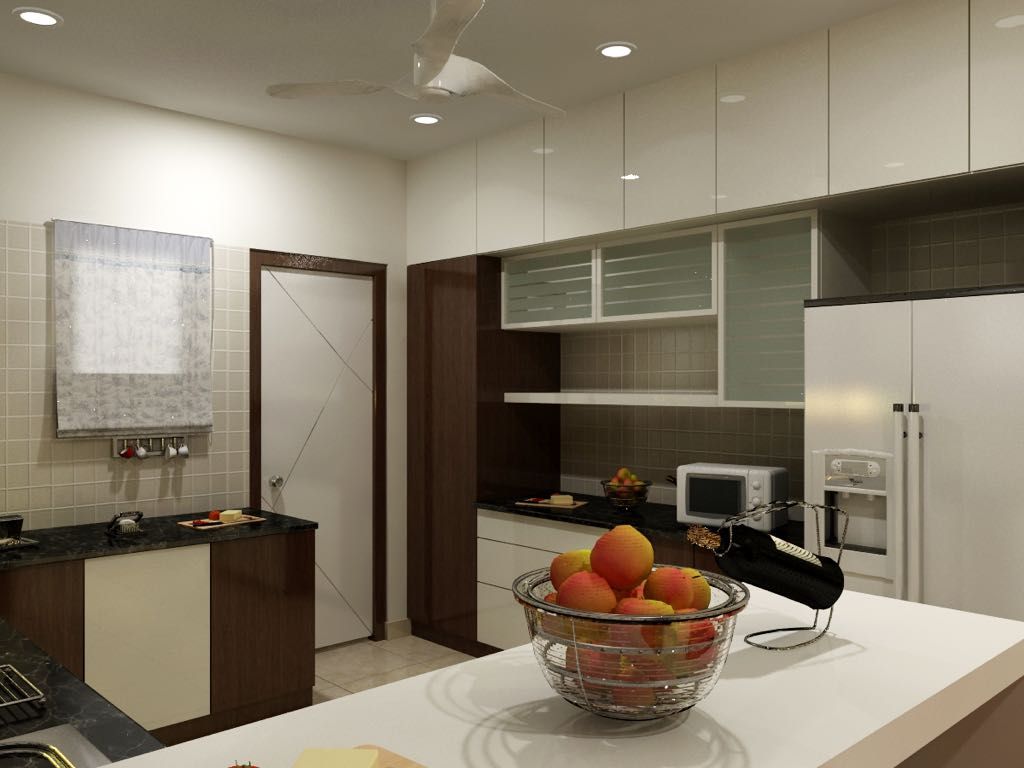 Miyapur Hyderabad PU and Vineer work, Zen Design Studio Zen Design Studio Classic style kitchen