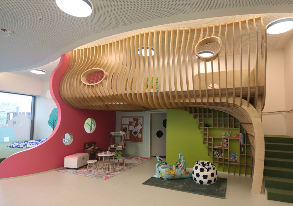 Kinder Empore Möbel Martin, form.bar form.bar Commercial spaces Engineered Wood Transparent Schools