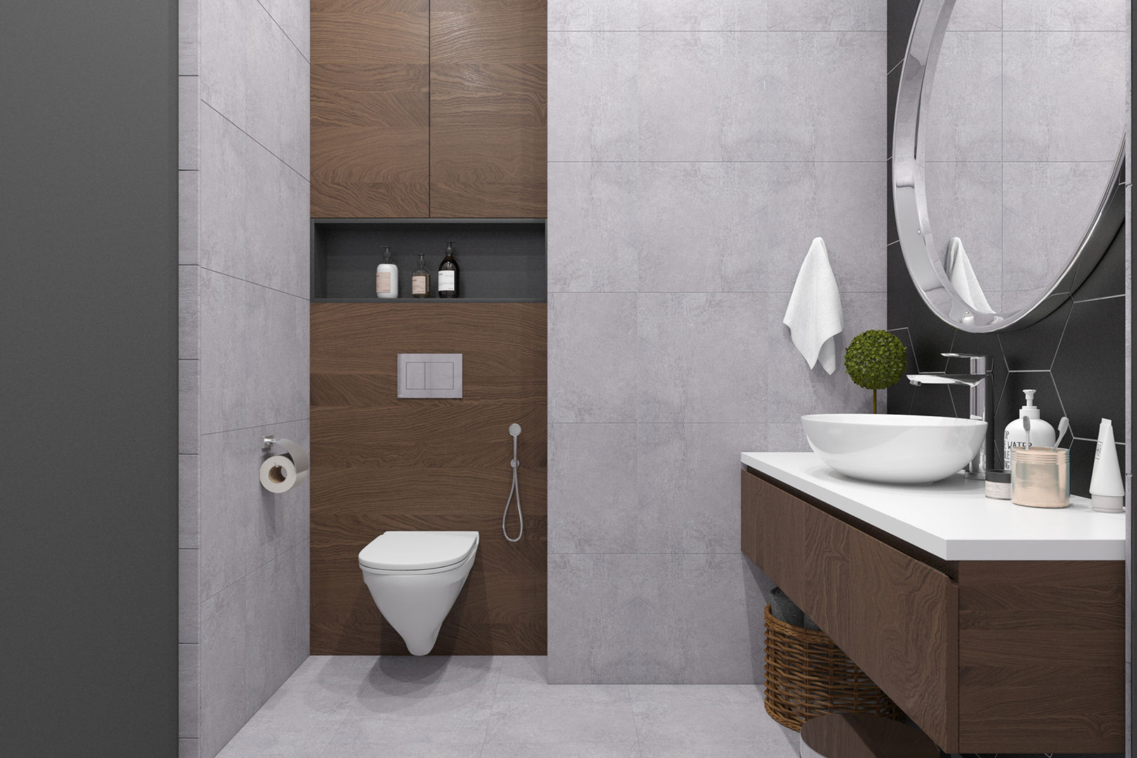 Лофт апартаменты ЖК Елагин Апарт, LEHOVA DESIGN LEHOVA DESIGN Endüstriyel Banyo