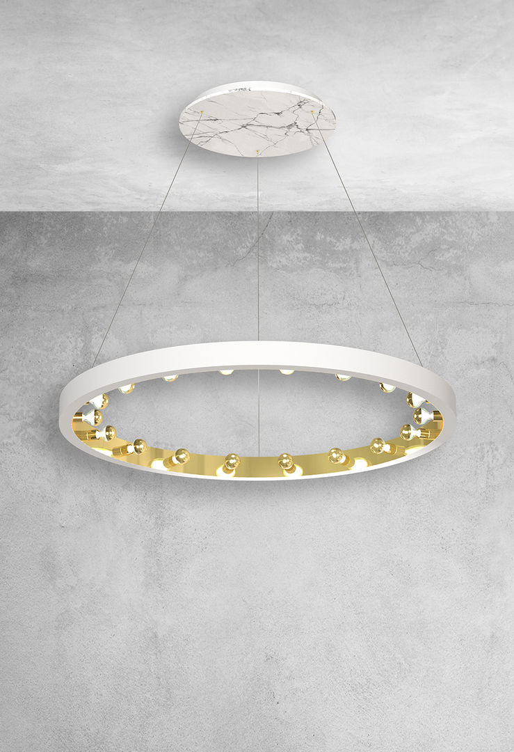 Collection of Marble lamps designed by International Fashion Designer, Luxury Chandelier LTD Luxury Chandelier LTD Modern Corridor, Hallway and Staircase Marble Lighting