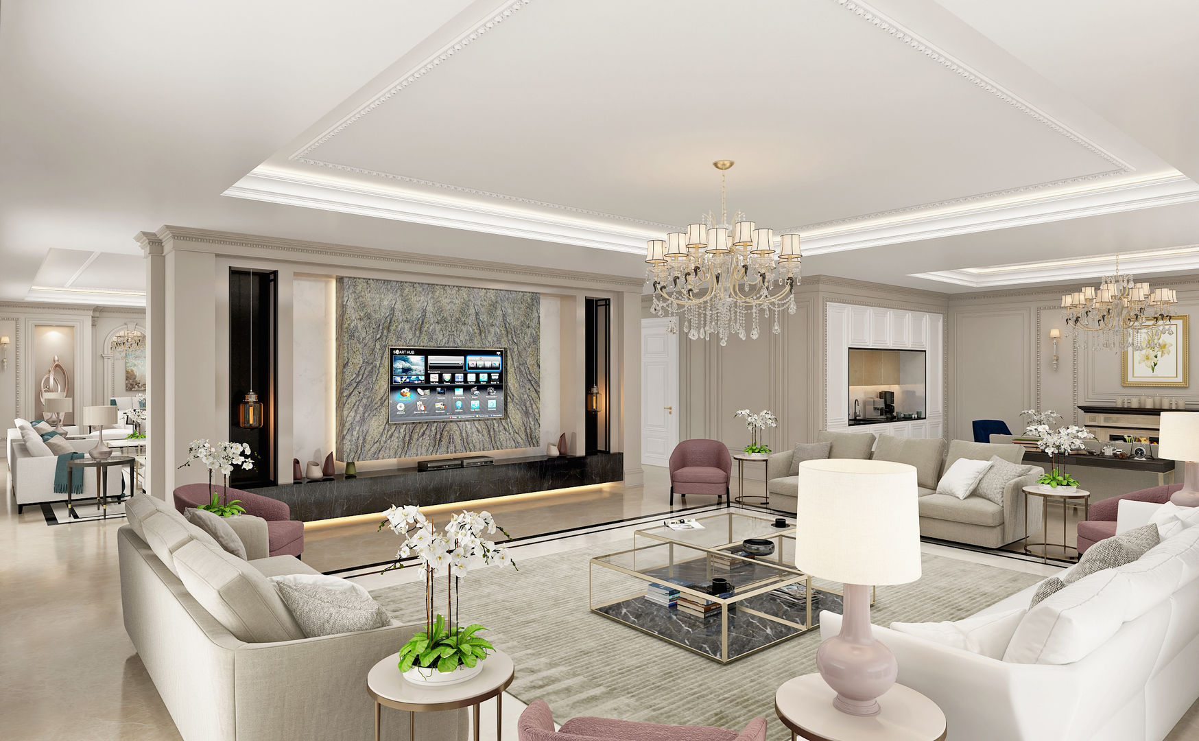 Living Room Sia Moore Archıtecture Interıor Desıgn Salas de estilo clásico