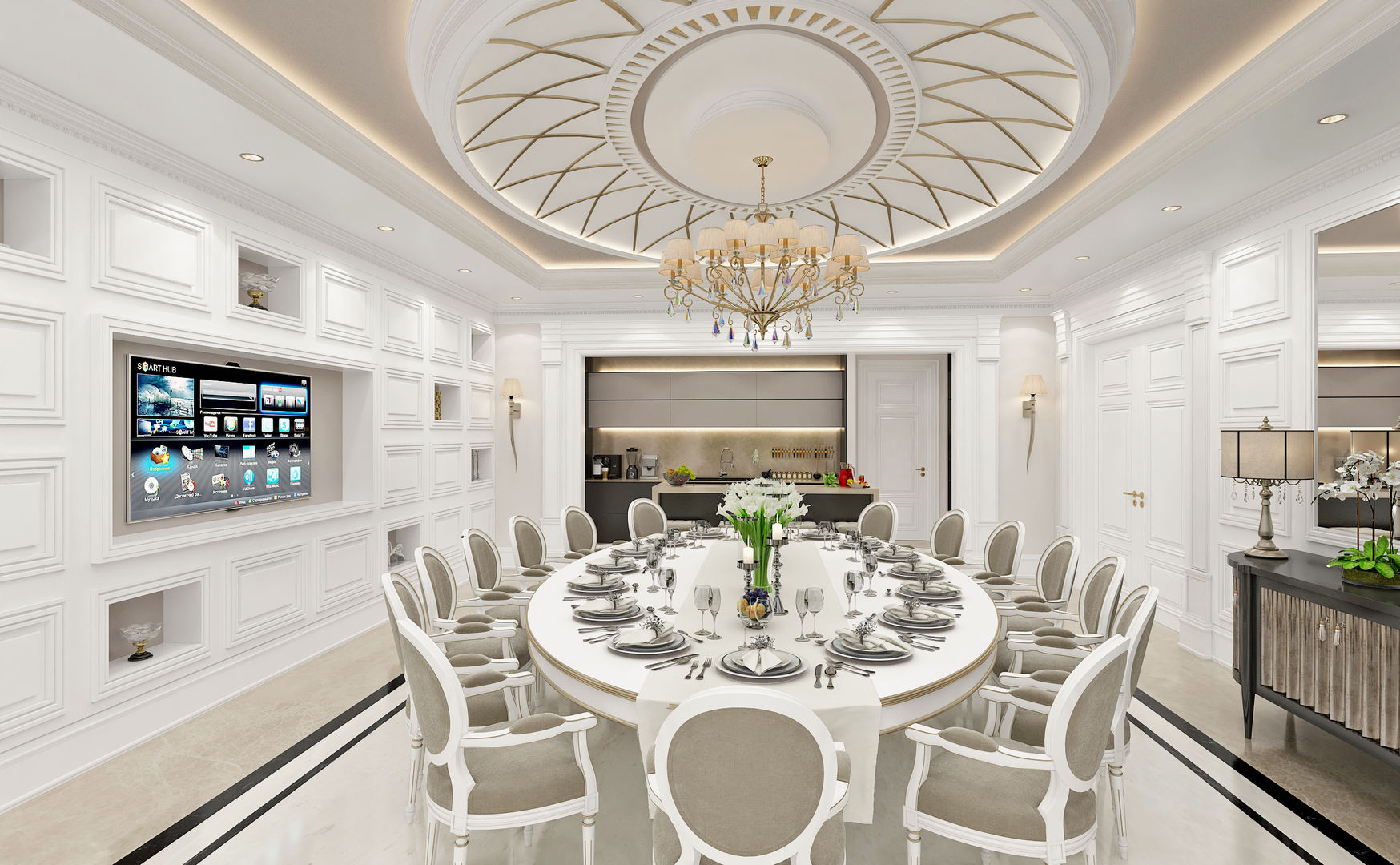 Dining Room Sia Moore Archıtecture Interıor Desıgn Classic style living room