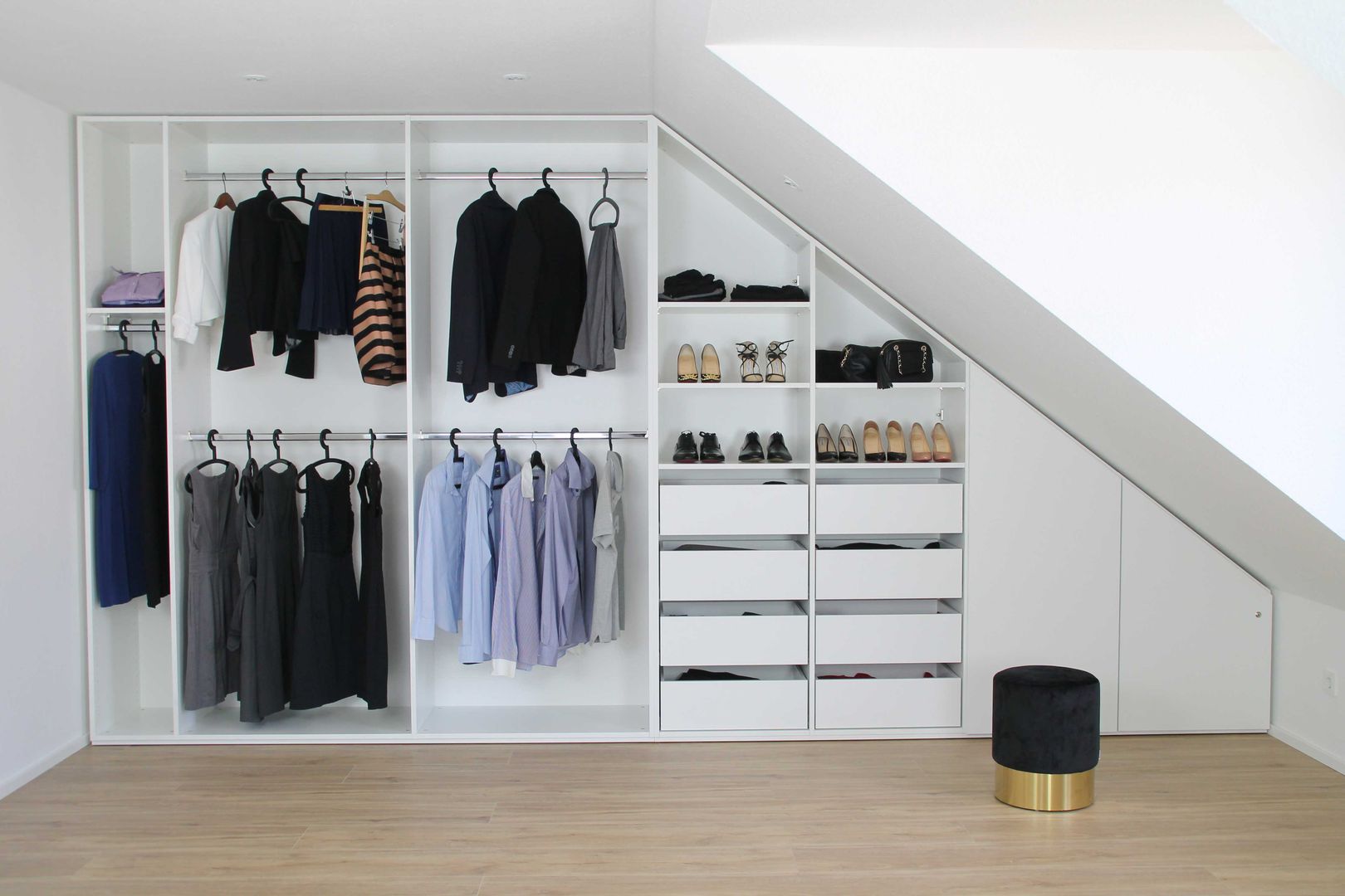 begehbarer kleiderschrank unter der dachschräge | homify
