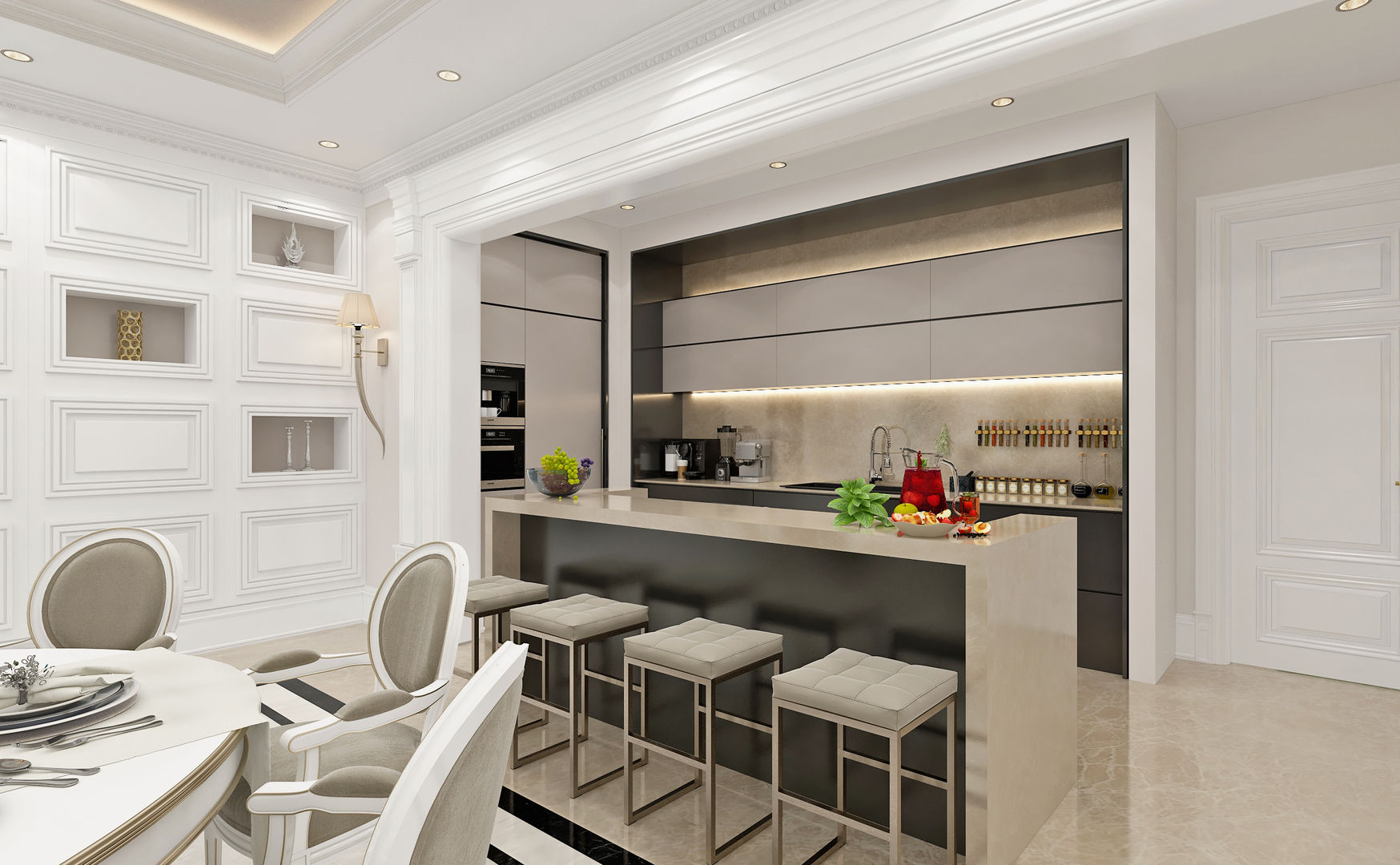 Kitchen Sia Moore Archıtecture Interıor Desıgn Classic style living room