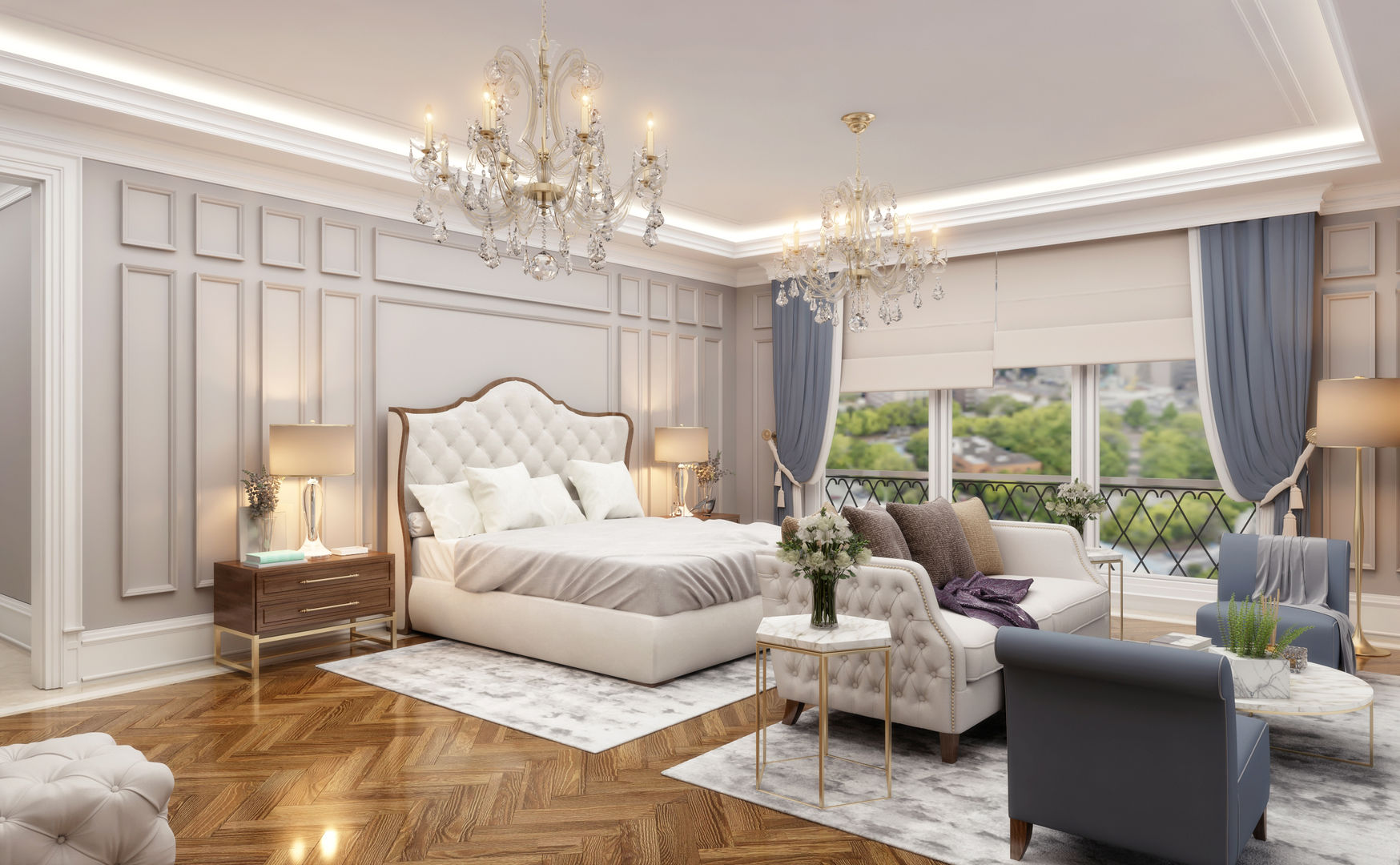 Master Bedroom Sia Moore Archıtecture Interıor Desıgn Classic style living room