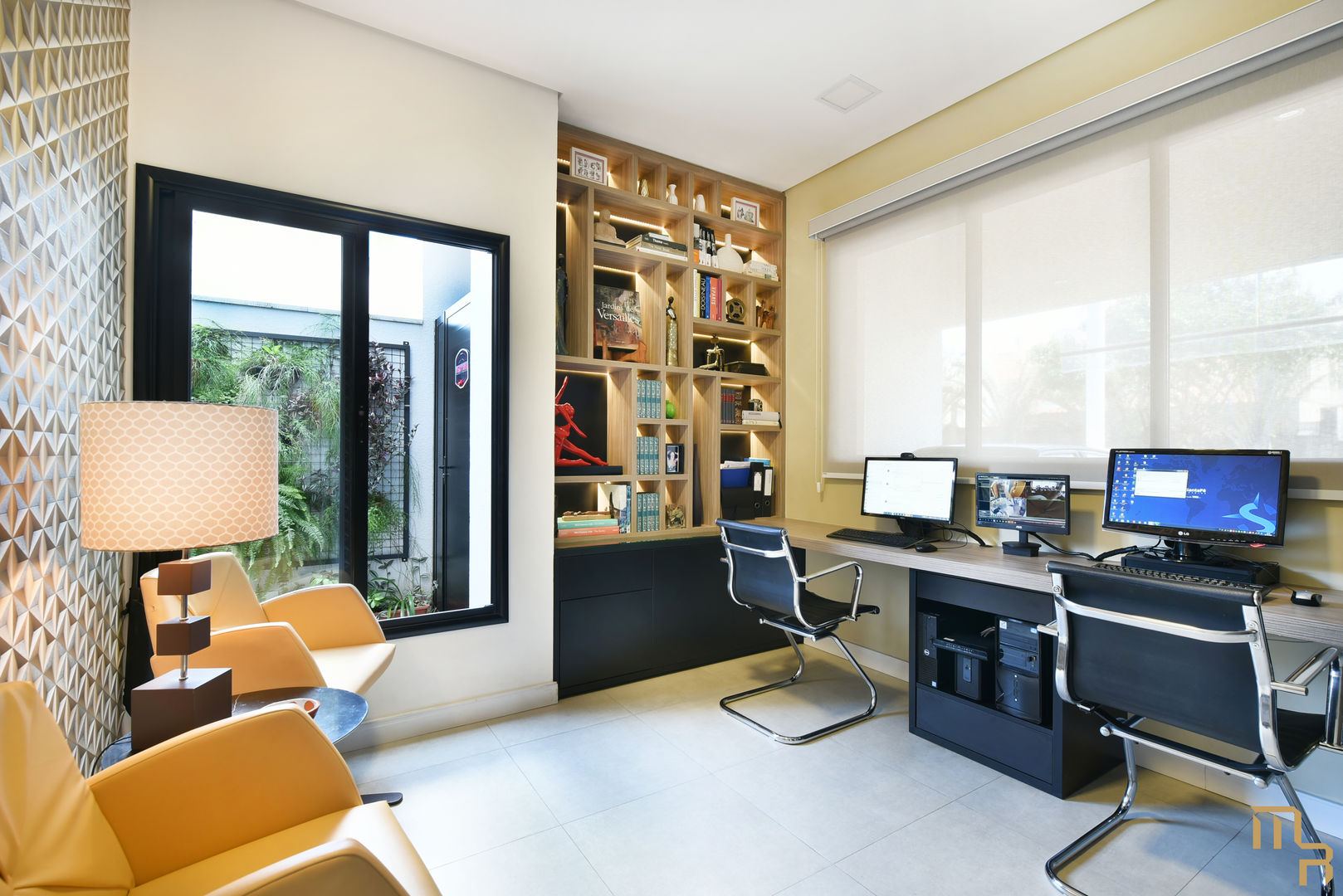 Casa Condominio Sunset Village Sorocaba , Marcela Rocca Arquitetura & Interiores Marcela Rocca Arquitetura & Interiores Modern Study Room and Home Office