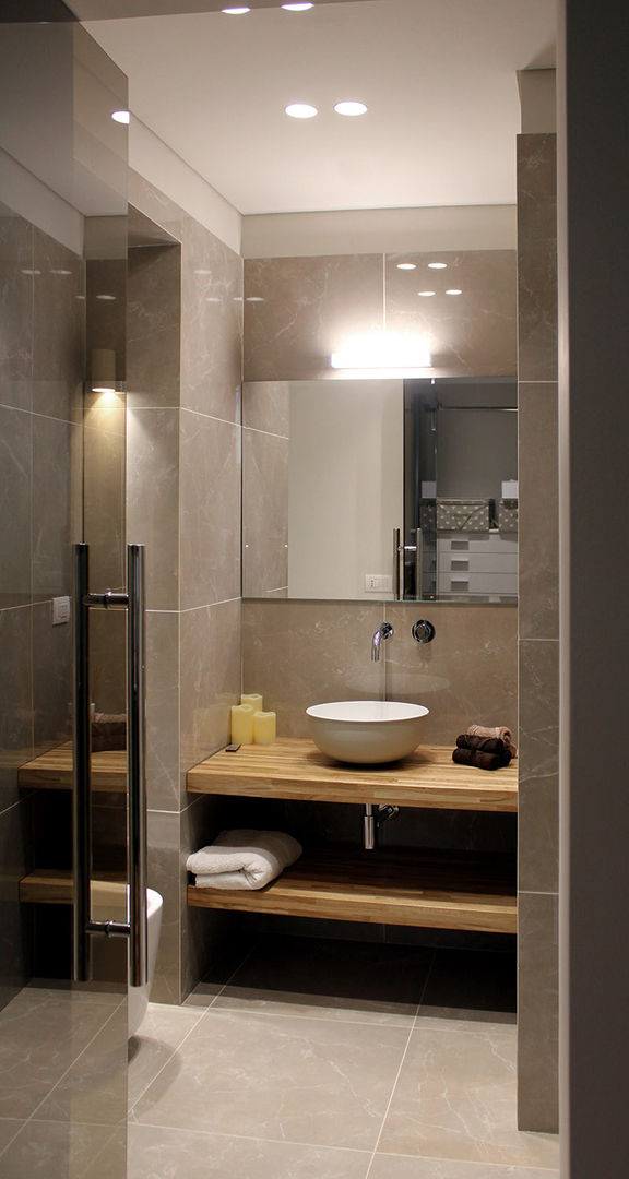Corso Vittorio, Onice Architetti Onice Architetti Eclectic style bathroom Marble