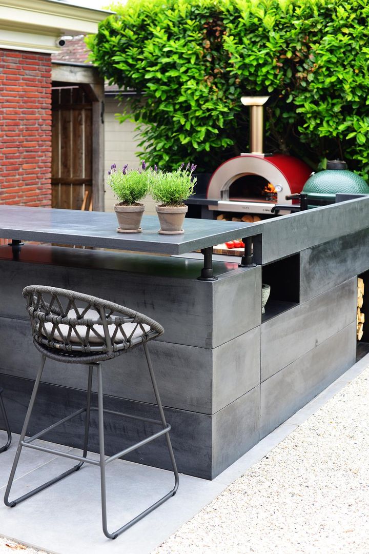 Outdoor kitchen counter Alfa Forni Built-in kitchens outdoor kitchen, counter, aperitif, wood-burning oven