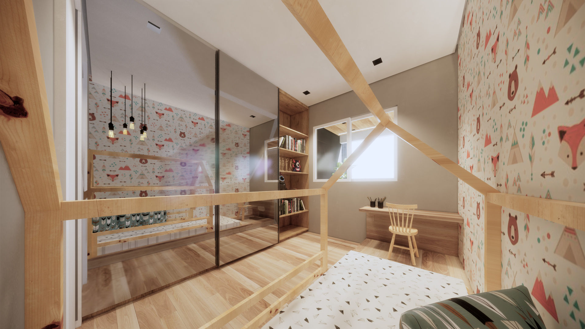 Apartamento Clean com elementos em Madeira, Saulo Magno Arquiteto Saulo Magno Arquiteto Baby room Wood Wood effect