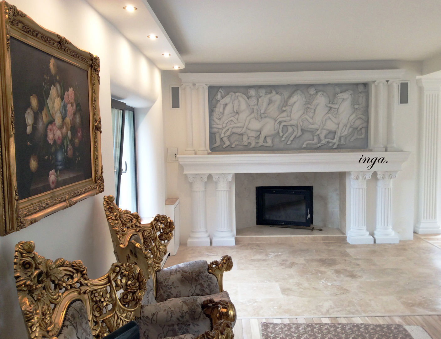 STUCCHI IN GESSO-BASSORILIEVO IN GESSO, INGA INGA Classic style living room