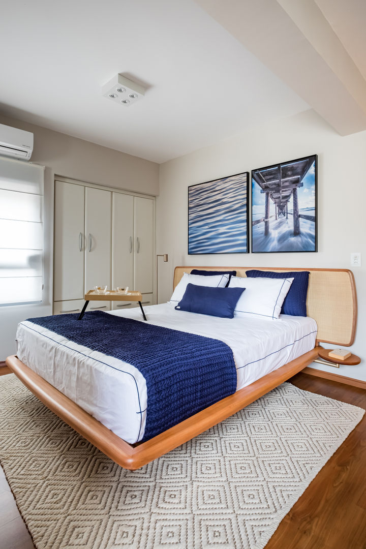 Apartamento aconchegante, funcional, cheio de estilo e alugado!! , Studio Elã Studio Elã Modern style bedroom