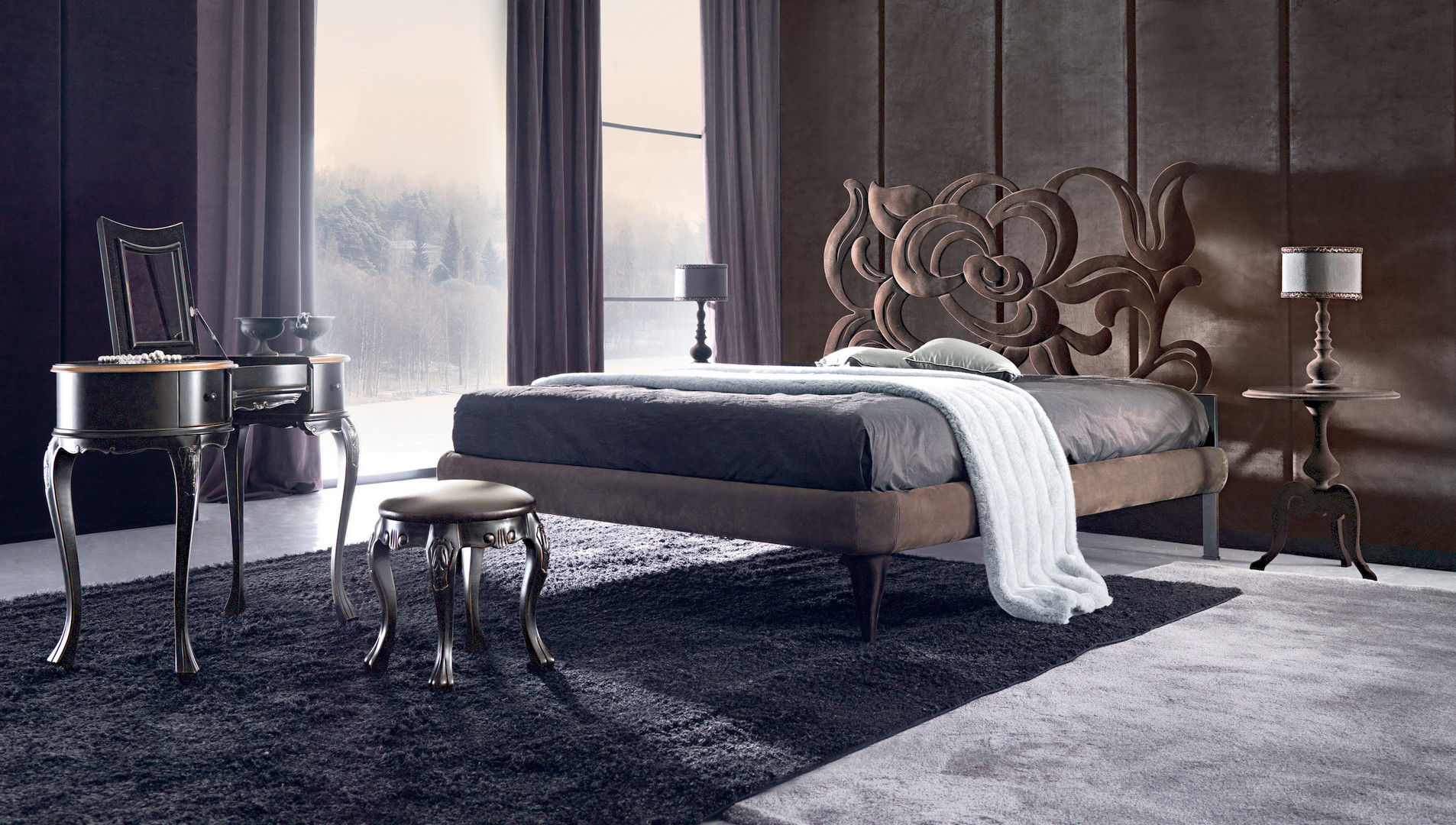 Letti matrimoniali, CORTEZARI CORTEZARI Classic style bedroom Beds & headboards