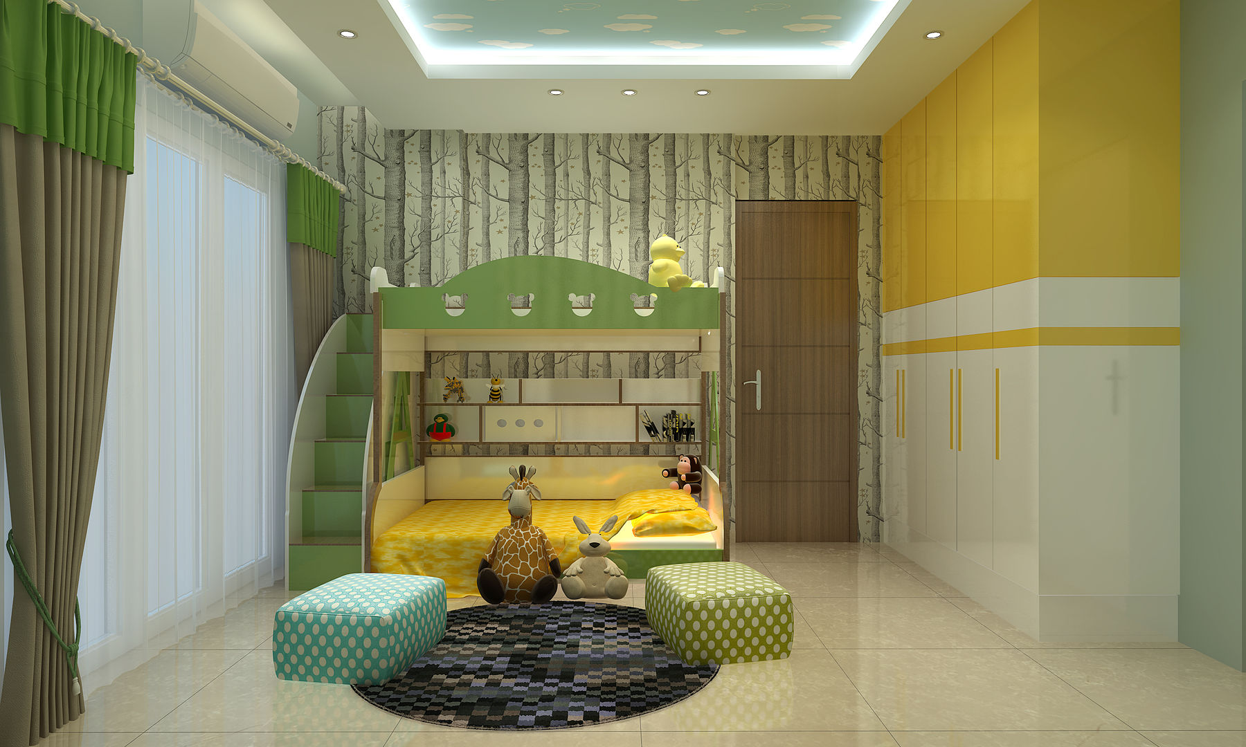 Time Residency Sec- 63 Gurgaon, Design Essentials Design Essentials Habitaciones para niños Contrachapado