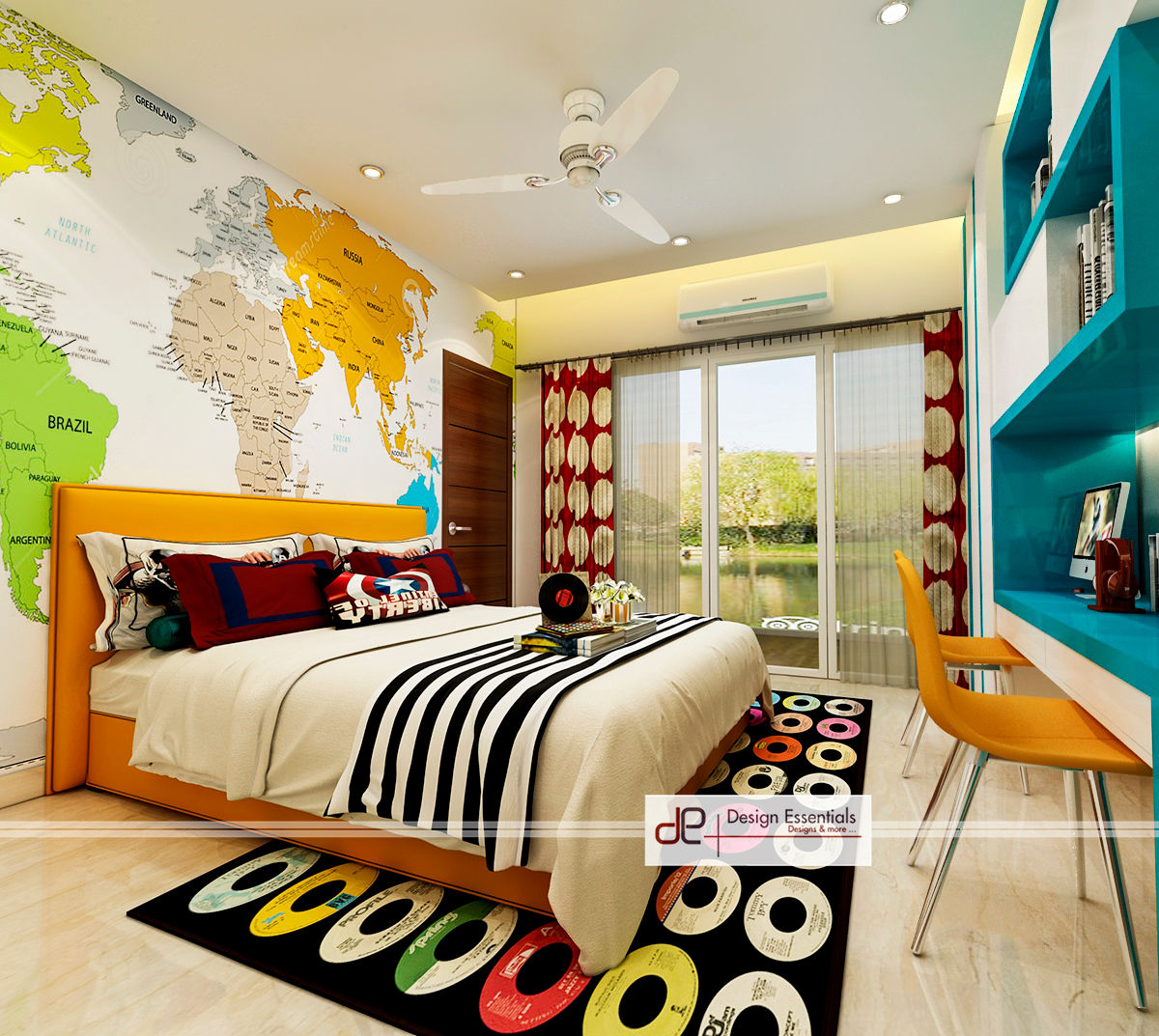 Time Residency Sec- 63 Gurgaon, Design Essentials Design Essentials Small bedroom Фанера