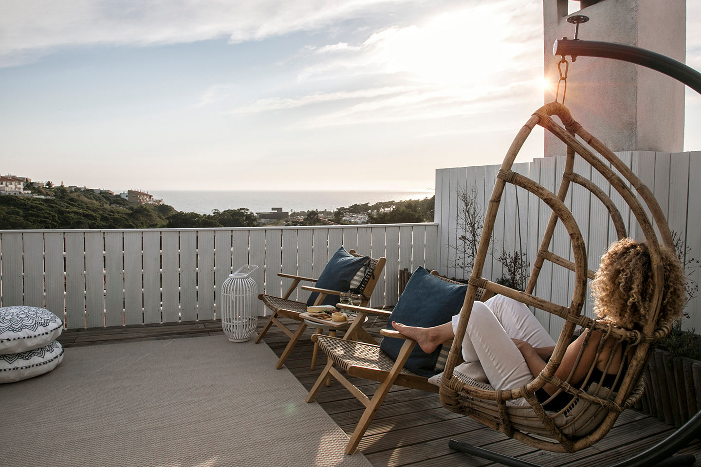 Casa da Abadia, Staging Factory Staging Factory Scandinavian style balcony, veranda & terrace