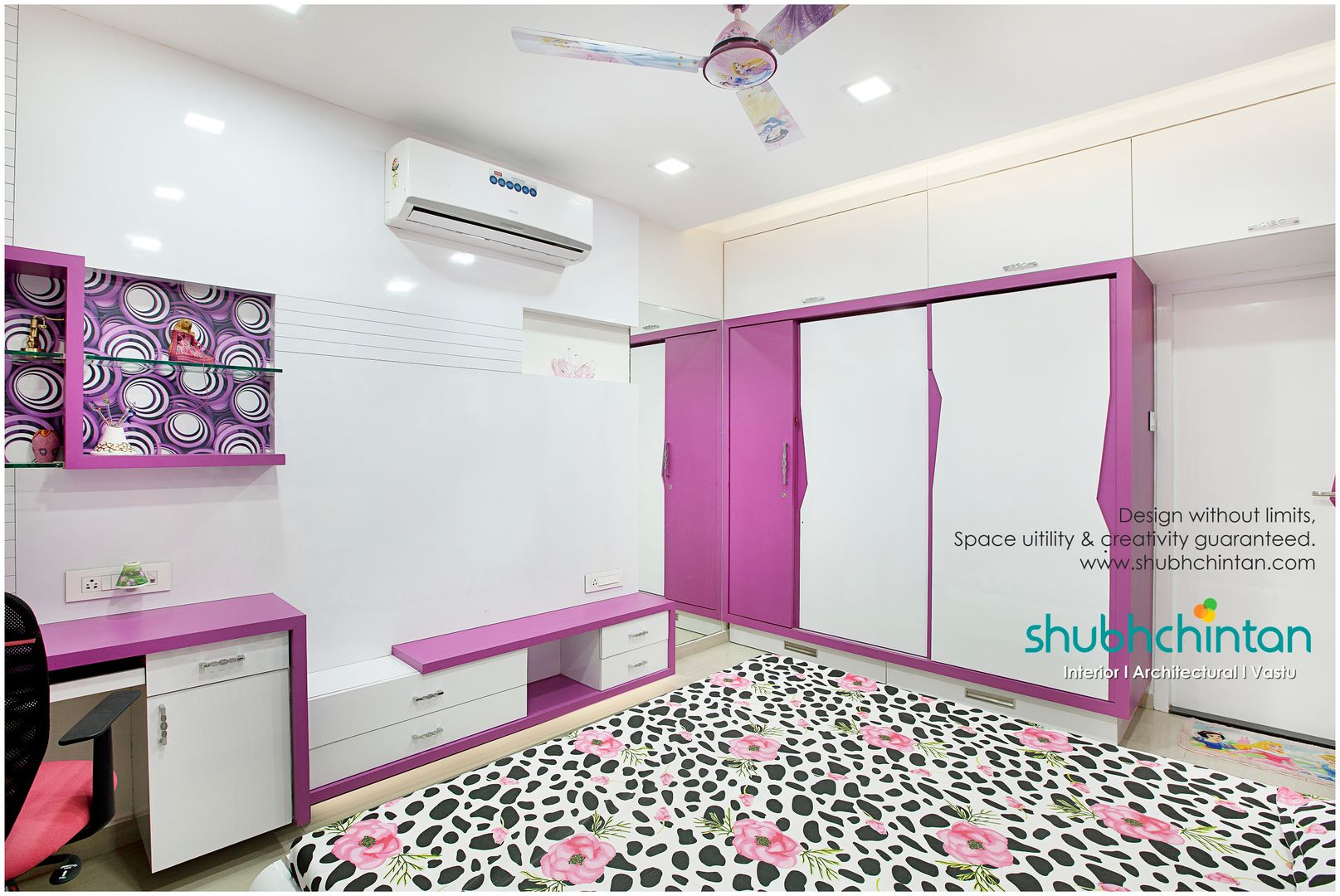 3BHK FLAT , Shubhchintan Design possibilities Shubhchintan Design possibilities Дитяча кімната Фанера Шафи і шафи