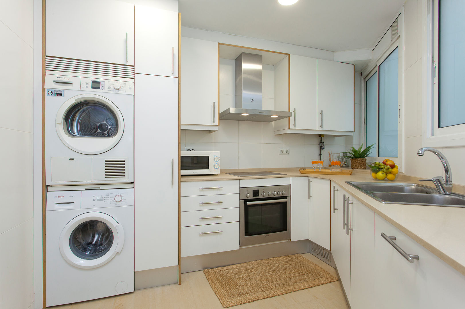 Cocina Lala Decor HomeStaging & Reformas Integrales de pisos Módulos de cocina Blanco