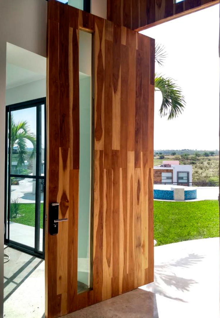 PUERTA SOBRE DISEÑO Illimité Puertas principales Madera Acabado en madera Diseño de puertas, madera, calidad, somos fabricantes, somos expertos, muebles, diseño de muebles.