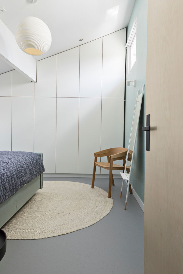 interieur ontwerp voor eco woning Den Bosch, PURE styling PURE styling Minimalistische Schlafzimmer Holz Holznachbildung