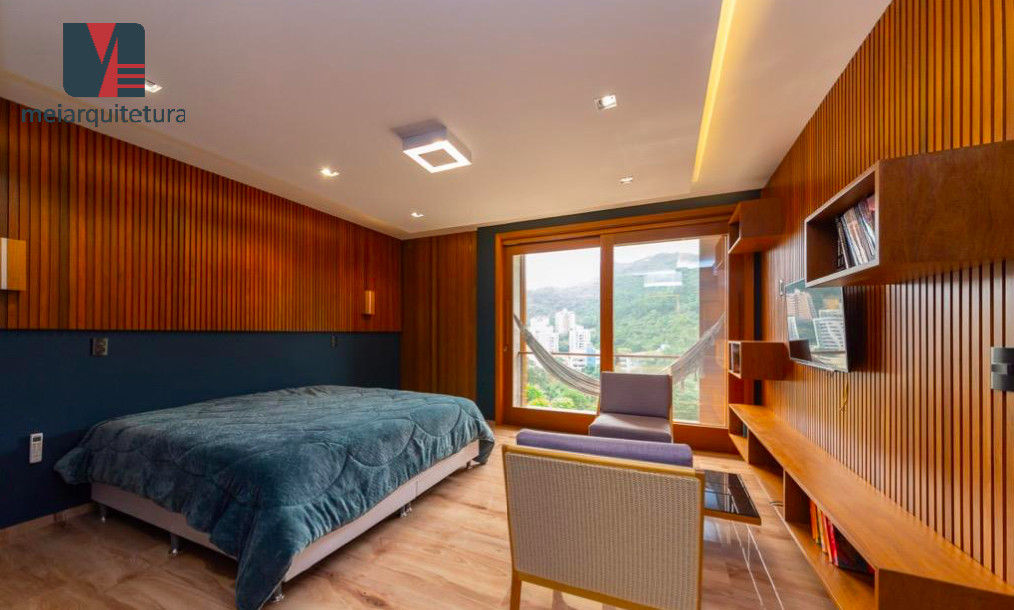 Interiores Casa de Praia, MEI Arquitetura e Interiores MEI Arquitetura e Interiores Rustic style bedroom Wood Wood effect