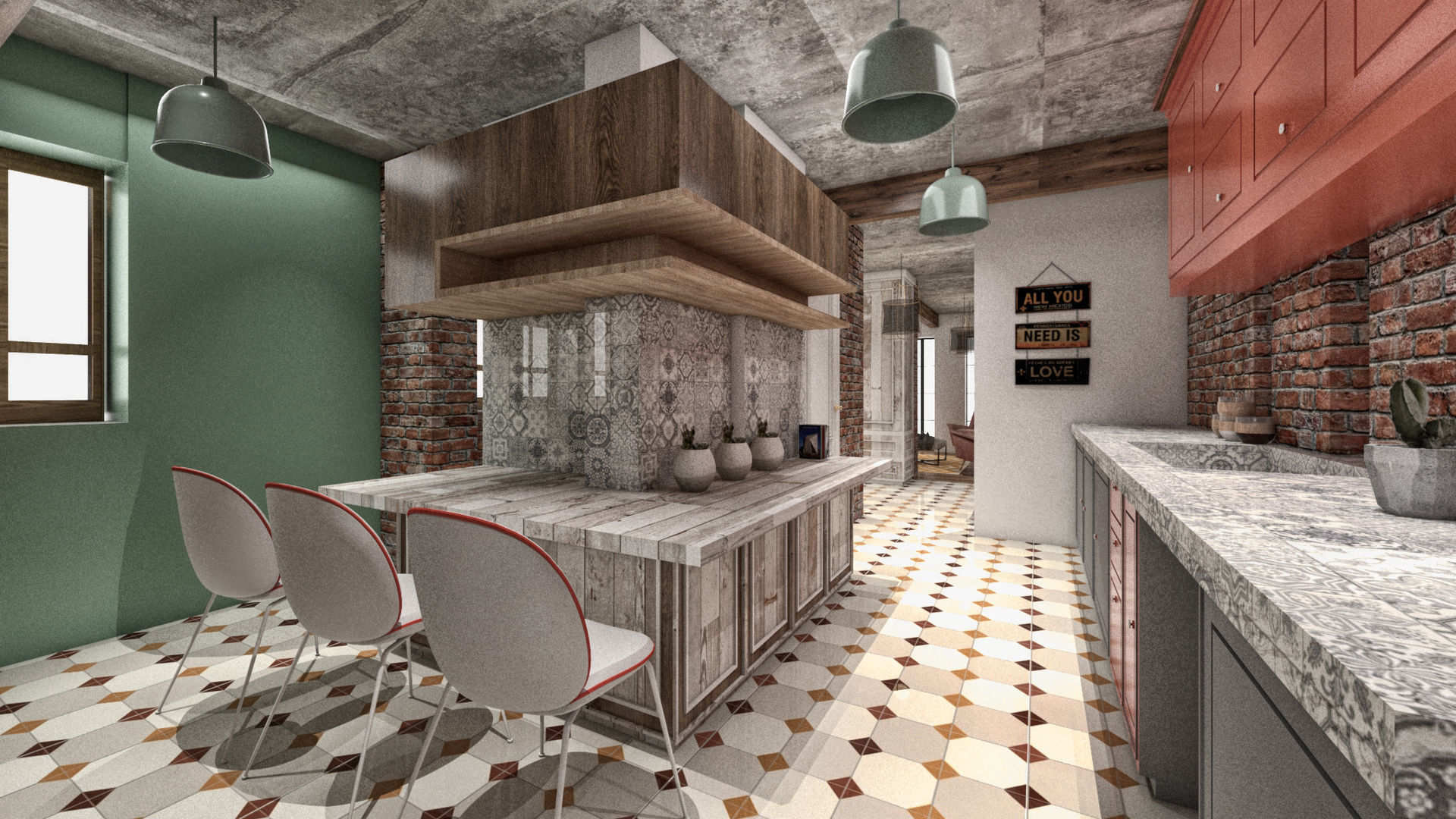 Leonardo B&B House Redesign , CRK İÇ MİMARLIK CRK İÇ MİMARLIK Mediterranean style kitchen