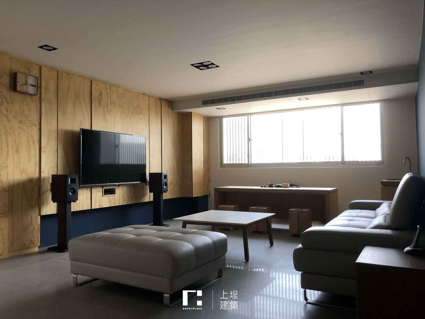 現代茶屋 上埕建築 Minimalist living room