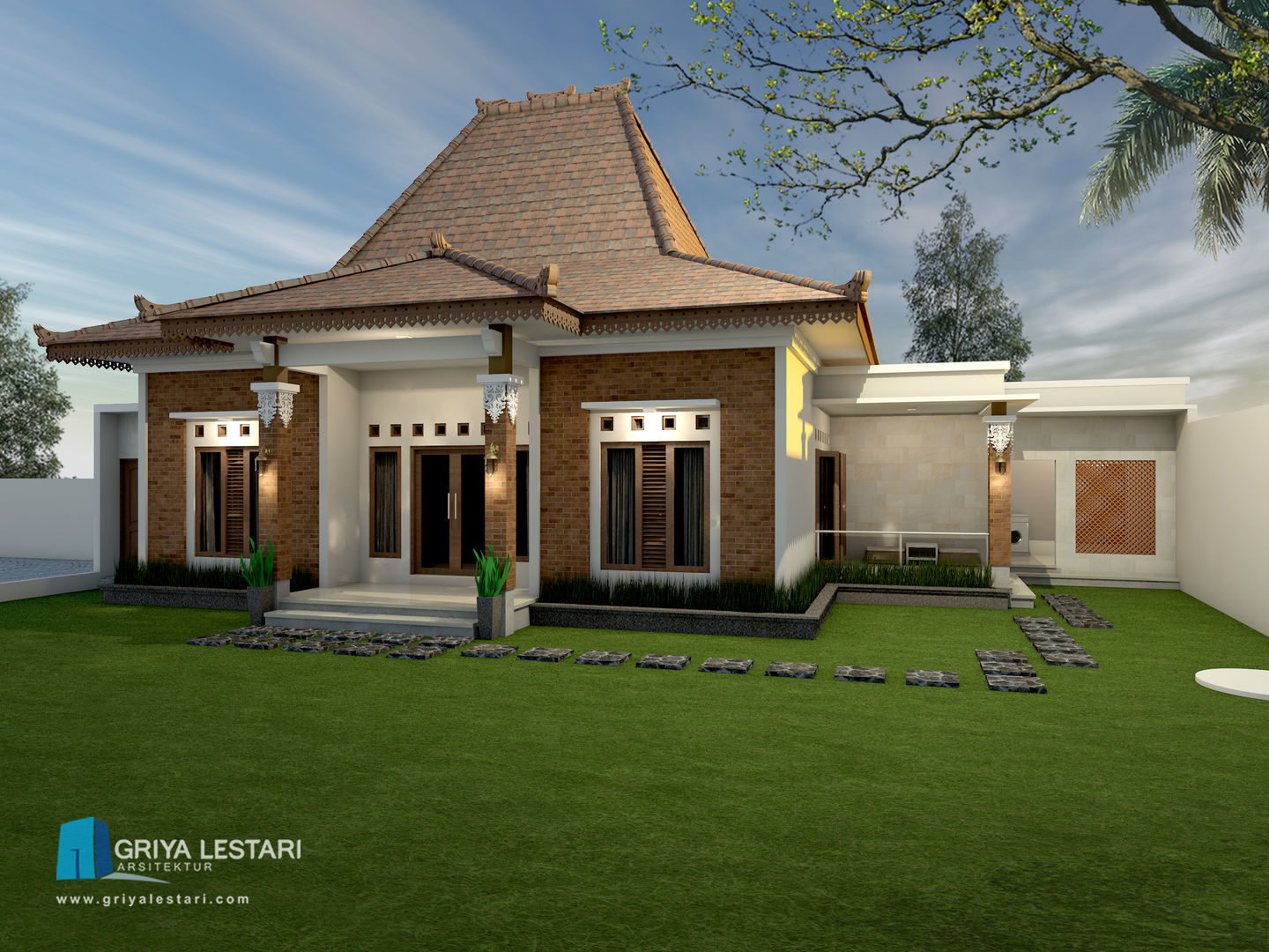 Desain Rumah Joglo, Griya Lestari Arsitektur Griya Lestari Arsitektur Casas de estilo clásico
