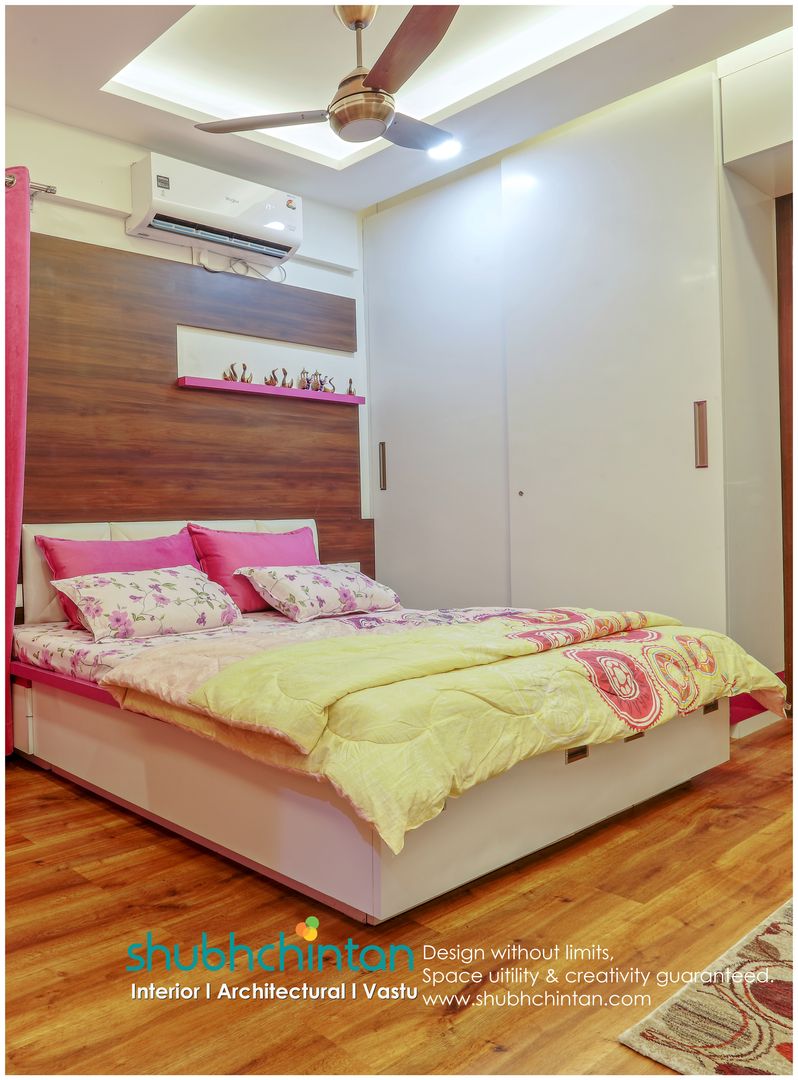 Master bed Shubhchintan Design possibilities Modern style bedroom Plywood Bed design,Beds & headboards