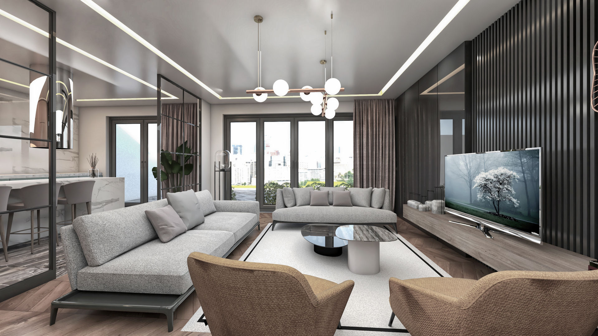 Forev Modern Eyüp , CRK İÇ MİMARLIK CRK İÇ MİMARLIK Moderne Wohnzimmer